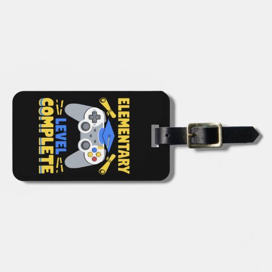 Elementair niveau Complete Gaming Gamer Afstuderen Bagagelabel (Voorkant horizontaal)