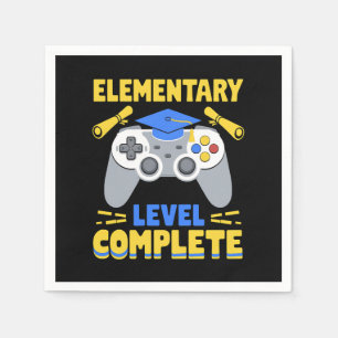 Elementair niveau Complete Gaming Gamer Afstuderen Servet