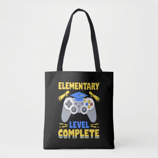 Elementair niveau Complete Gaming Gamer Afstuderen Tote Bag (Voorkant)