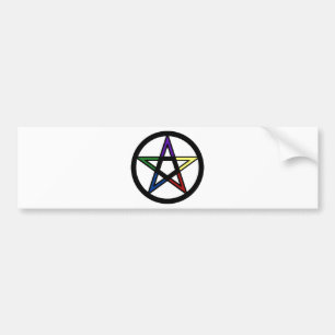 Elementair pentacle bumpersticker
