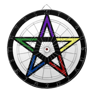 Elementair pentacle dartbord