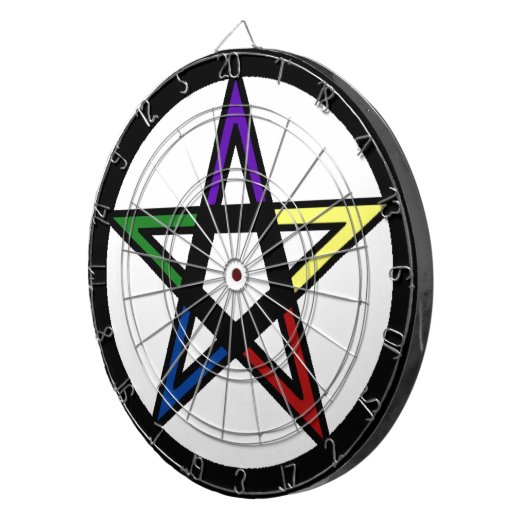 Elementair pentacle dartbord (Voorkant Rechts)