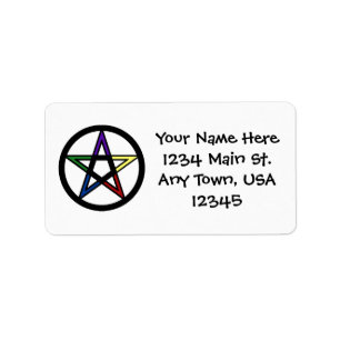 Elementair pentacle etiket