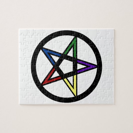 Elementair pentacle legpuzzel (Horizontaal)