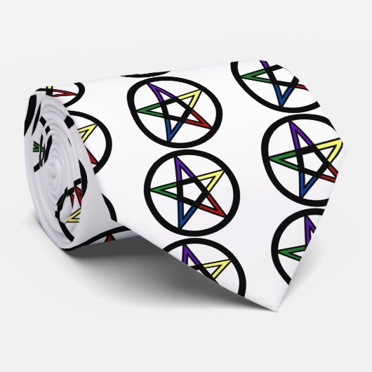 Elementair pentacle stropdas (Opgerold)