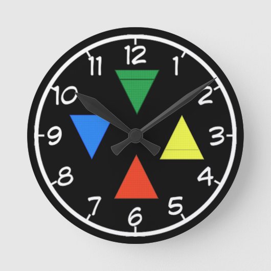 Elementair pentakel ronde klok (Voorkant)