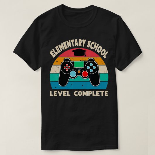 Elementair schoolniveau Complete Gamer 6e graad G T-shirt (Design voorkant)