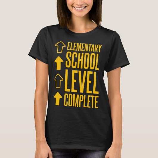 Elementair schoolniveau voltooid t-shirt (Voorkant)