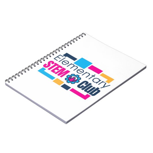 Elementair STEM Club Logo Notitieboek (Linkerzijde)