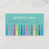 Elementair Visitekaartje van onderwijzeres (Voorkant)