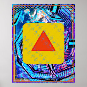 Elementair vuur binnen aarde meditatie hulp Tattva Poster