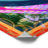 Elementair vuur binnen luchtmeditatiehulp Tattva Poster (Hoek)