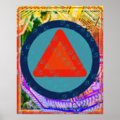 Elementair vuur binnen luchtmeditatiehulp Tattva Poster (Voorkant)