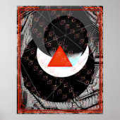 Elementair vuur binnen water meditatie hulp Tattva Poster (Voorkant)