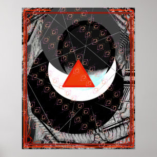 Elementair vuur binnen water meditatie hulp Tattva Poster