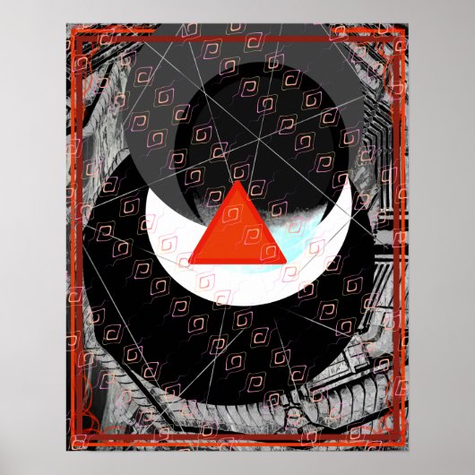 Elementair vuur binnen water meditatie hulp Tattva Poster (Voorkant)