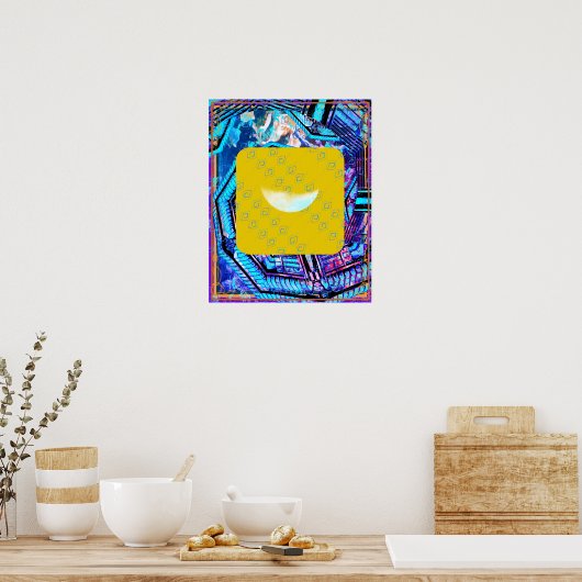 Elementair water binnen aarde meditatie hulp Tattv Poster (Keuken)