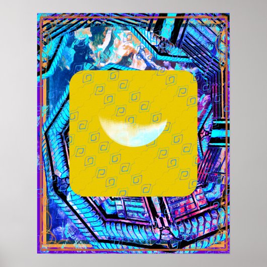 Elementair water binnen aarde meditatie hulp Tattv Poster (Voorkant)