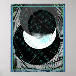 Elementair water binnen water meditatie hulp Tattv Poster