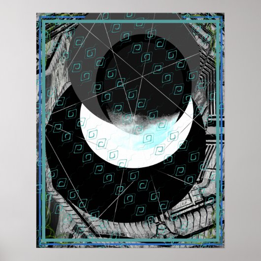 Elementair water binnen water meditatie hulp Tattv Poster (Voorkant)