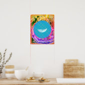 Elementair water in lucht meditatie hulp Tattva Poster (Keuken)