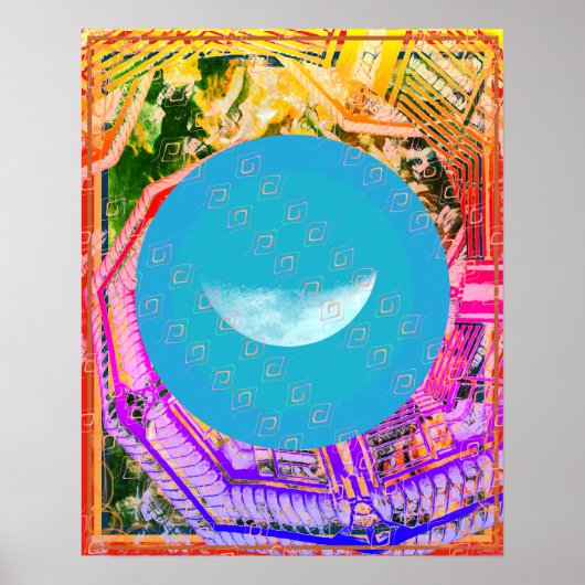 Elementair water in lucht meditatie hulp Tattva Poster (Voorkant)