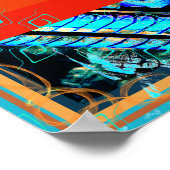 Elementaire aarde binnen vuur meditatie hulp Tattv Poster (Hoek)