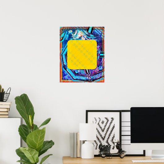 Elementaire aarde in aarde meditatie hulp Tattva Poster (Thuiskantoor)