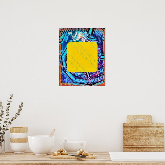 Elementaire aarde in aarde meditatie hulp Tattva Poster (Keuken)