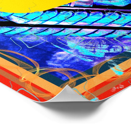 Elementaire aarde in aarde meditatie hulp Tattva Poster (Hoek)