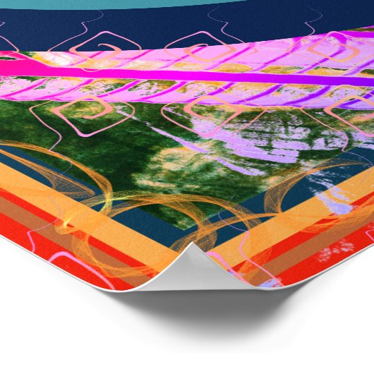 Elementaire aarde in luchtmeditatiehulp Tattva Poster (Hoek)