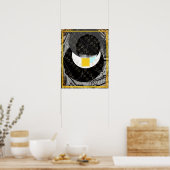 Elementaire aarde in water meditatie hulp Tattva Poster (Keuken)