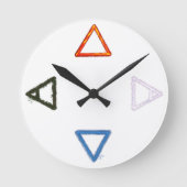Elementaire Alchemie Symbolen Ronde Klok (Voorkant)