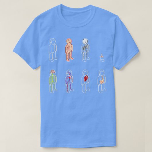 elementaire anatomie t-shirt (Design voorkant)