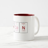 Elementaire Bacon-mok Tweekleurige Koffiemok (Voorkant rechts)