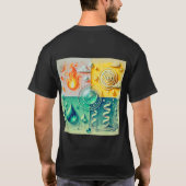 elementaire balans abstract ontwerp 2026 t-shirt (Achterkant)