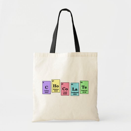 Elementaire chocolade-Canvas tas (Voorkant)