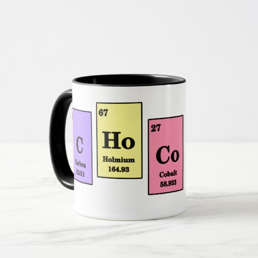 Elementaire chocolade-Mok Mok (Voorkant links)