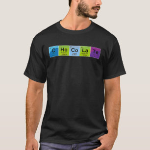 Elementaire chocolade Periodiek Tafelwoord T-shirt