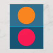 Elementaire cirkels briefkaart (Voorkant)