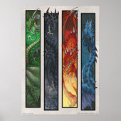 Elementaire dragons poster (Voorkant)