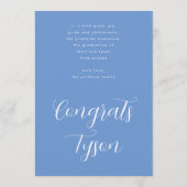  elementaire foto Afstuderen Aankondiging (Achterkant)