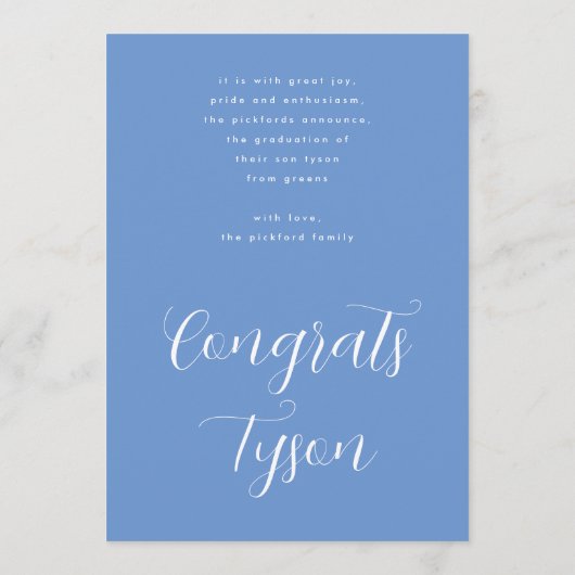  elementaire foto Afstuderen Aankondiging (Achterkant)