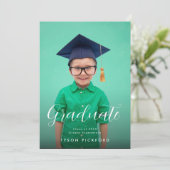  elementaire foto Afstuderen Aankondiging (Staand voorkant)