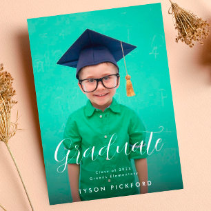  elementaire foto Afstuderen Aankondiging