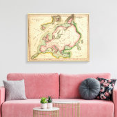 Elementaire kaart canvas afdruk (Insitu (Woonkamer))