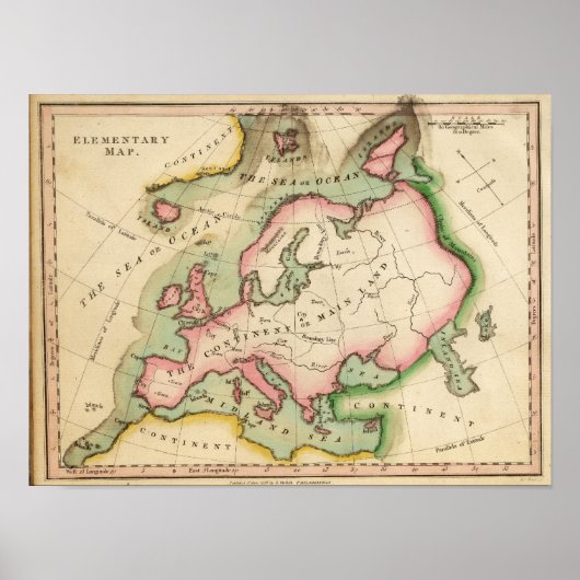 Elementaire kaart poster (Voorkant)