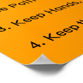 Elementaire klaslokaalregels poster (Hoek)