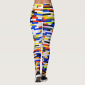 Elementaire kleurenblokken leggings (Achterkant)