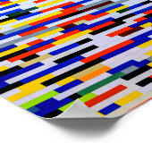 Elementaire kleurenblokken poster (Hoek)